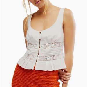 Free People Kiana Lace Tank - Large